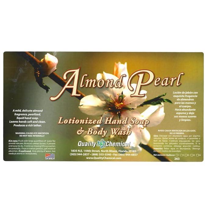 Quality Chemical Almond Pearl Luxury Hand Soap Refill - Liquid Hand Soap Refill - Mild Delicate Almond Fragrance - 128 oz (Pack of 2) - ModernBath