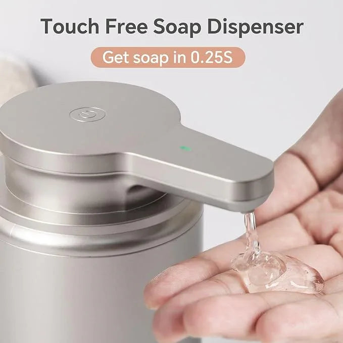 LAOPAO Automatic Soap Dispenser, Liquid Hand Soap Dispenser for Bathroom Kitchen Rechargeable Touchless Hand Soap Pump, 10oz - ModernBath
