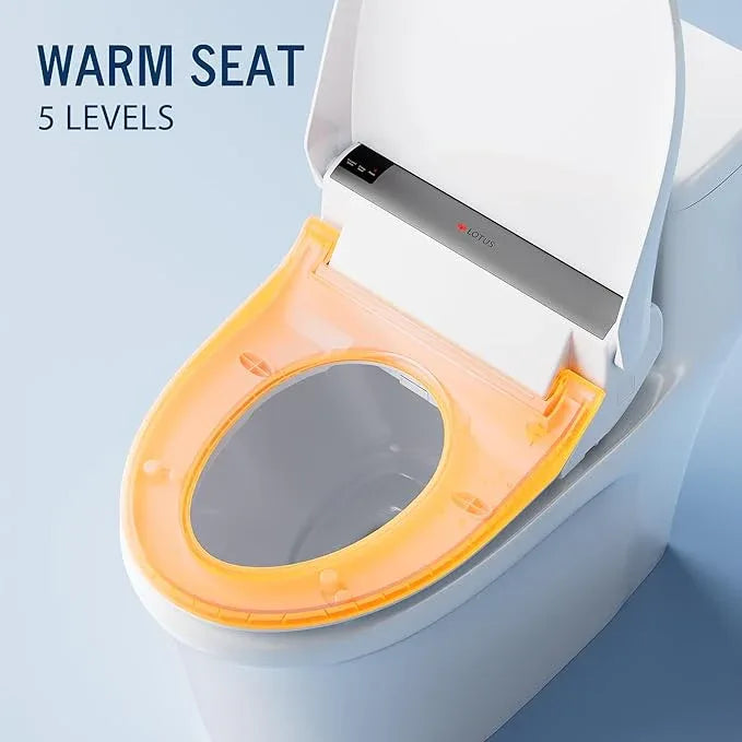 Lotus Bidet Seat ATS-2000 Elongated, Premier Class, Purestream Function(Constipation Relief) Heated Seat With Wireless Remote Control, Unlimited Warm Water, Warm Air Dryer, Made in Korea - ModernBath