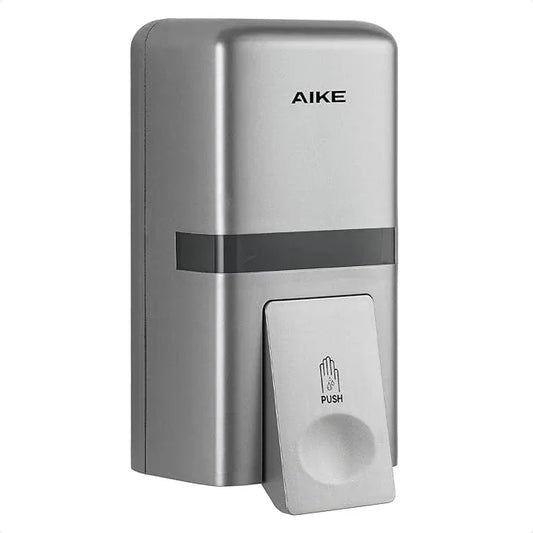 AIKE Wall Mount Liquid Soap Dispenser, 27oz Large Capacity with Extended Pump for Commercial Bathrooms,AK1008(Silver) - ModernBath