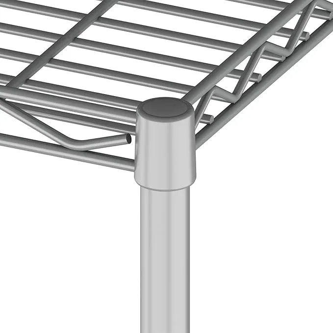 HOMEFORT 5-Tier Wire Shelving 5 Shelves Unit Metal Storage Rack Durable Organizer Perfect for Pantry Closet Kitchen Laundry Organization in Grey,21”Wx14”Dx61”H - ModernBath