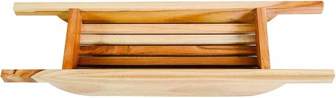EcoDecors, 29 inch, Bath Tray for Tub, Bath Tub Tray Wood, Bathtub Table, Caddy for Bathtub in Natural Teak - ModernBath