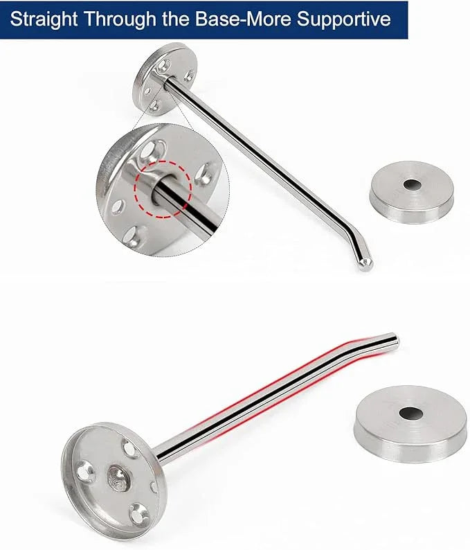 NearMoon Coat Hooks, Wall Mount Hooks for Hanging Hat Hurse Robe, 304 Stainless Steel Heavy Duty Towel Hangers for Bathroom Livingroom Hotel Kitchen Garage, 6 Pack (6 Inch, Brushed Nickel) - ModernBath