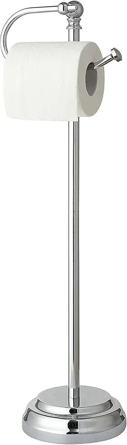SunnyPoint Classic Bathroom Free Standing Toilet Tissue Paper Roll Holder Stand - ModernBath