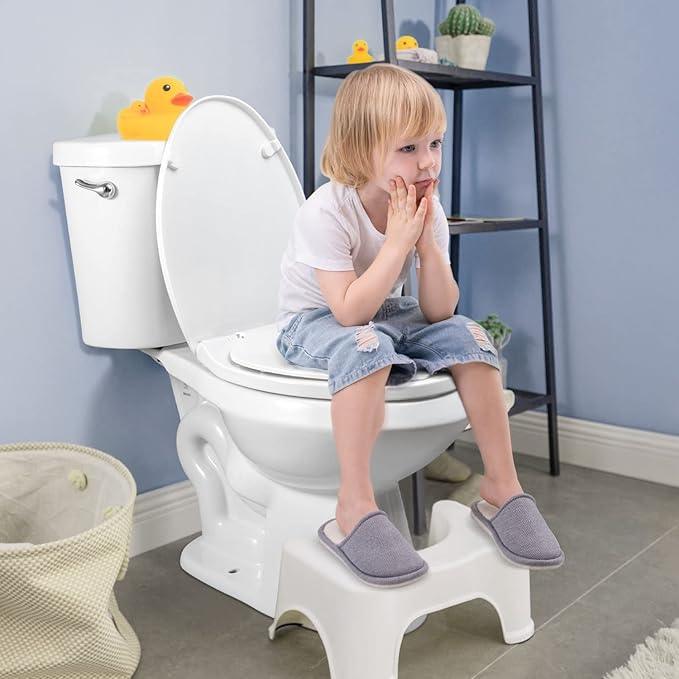 Elongated Toilet Seat with Slow Close Seat, Easy Clean, Suitable Standard Elongated or Oval Toilet with Thickened Plastic Lid, Plastic, White - ModernBath