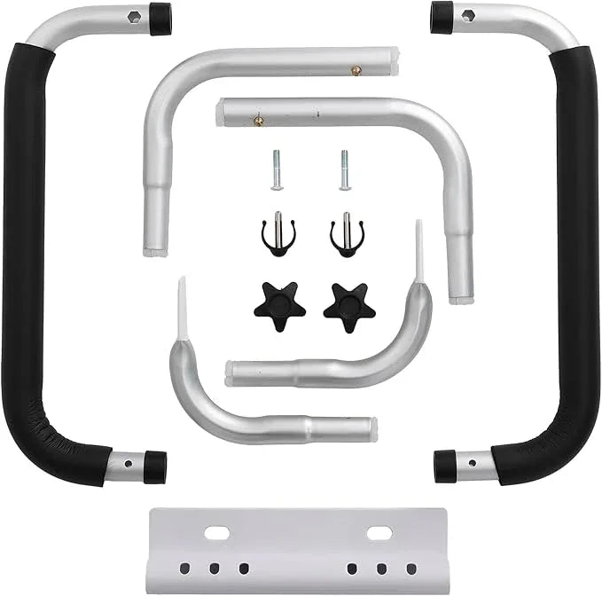 BIRDROCK HOME Toilet Seat Safety Rail for Seniors | Handrail Support Safety Frame for Bathroom | Easy Install - Elderly, Handicap, Bariatrics, Medical Disabled | Raised, Elevated, Assistance, Commode - ModernBath