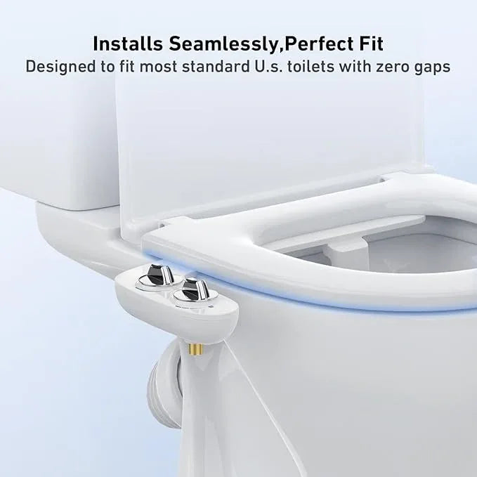 Bidet Attachment for Toilet, Toilet Bidet with Dual Self-Cleaning Nozzles, Rear and Feminine Wash, Adjustable Spray Pressure, Easy Installation, Hygienic Bathroom Accessory - ModernBath