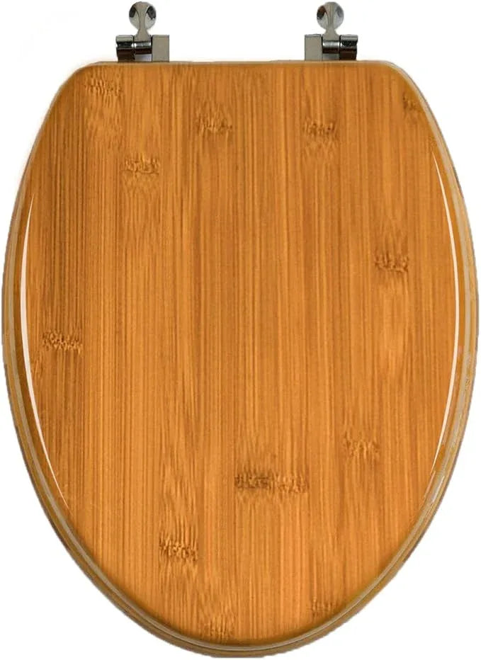 Toilet Seat, Solid Wood, Bamboo, High Gloss Finis, PIKLiDS (Elongated) - ModernBath