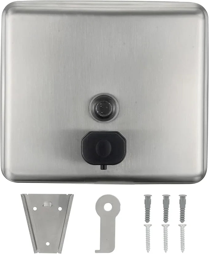 Stardrix Stainless Steel Extra Large 1400ml/47oz Capacity Industrial Grade Soap Dispenser, Commercial Wall Mount Bathroom Hand Soap Dispenser with Corrosion Proof Lining and Anti-Leak Pump - ModernBath