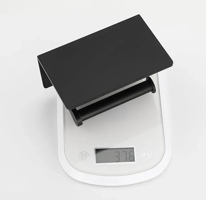 Toilet Paper Holder with Cell PhoneShelf - Toilet Tissue Holder with Wipes Storage, Wall Mounted by Adhesive Tape or Screw - Matte Black - ModernBath