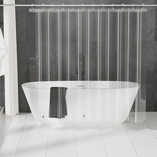 FY&XZH Waterproof Clear Shower Curtain Liner - PEVA Lightweight Plastic Shower Liner Shower Curtains for Bathroom, 72" x 72" - ModernBath