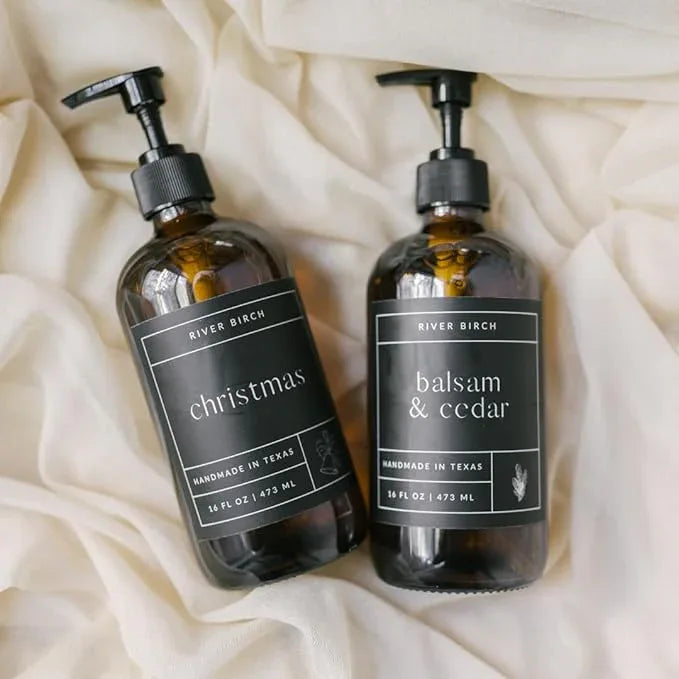 River Birch Christmas Scented Natural Hand Soap Refill - Handmade Moisturizing Hand Wash Luxury Scented Hydrating Soap - Vegan and Non-Toxic - 32 Fl Oz - ModernBath