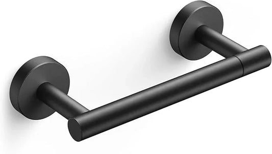 FORIOUS Toilet Paper Holder Wall Mount, Stainless Steel Rustproof Double Post Pivoting Tissue Roll Holder for Bathroom, Commercial Toilet Paper Dispenser, Matte Black - ModernBath