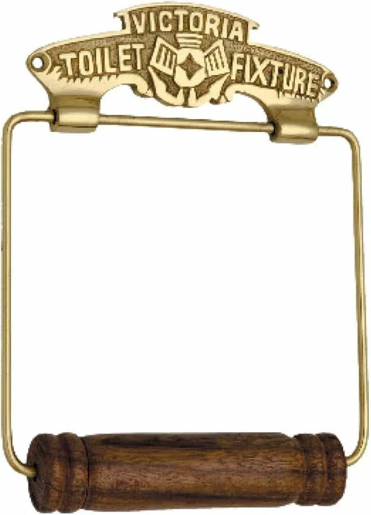 Renovators Supply Toilet Paper Holder - Antique Wall Mount Toilet Paper Holder - Sanitary Paper Holder - Vintage Bathroom Decor - Colonial Tissue Holder - Polished Brass, Victorian, Pack of 1 - ModernBath