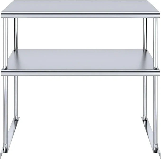 AmGood Double OverShelf Stainless Steel NSF - Many (36" Long x 18" Deep) - ModernBath