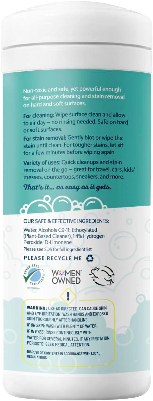 MOMREMEDY Hydrogen Peroxide Cleaning Wipes | All Purpose Cleaner and Stain Remover | Multipurpose for Home, Kitchen, Bathroom, All Surfaces | Non-Toxic - ModernBath
