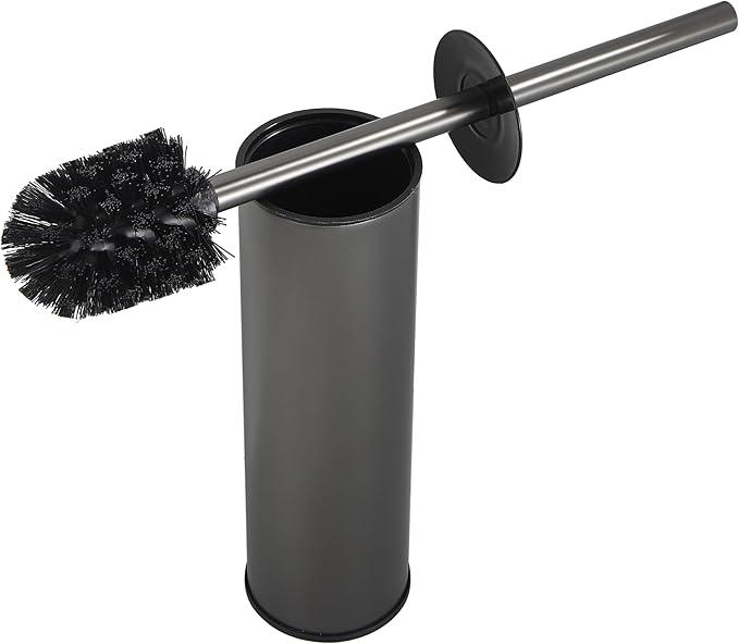 KLDKLD Toilet Brush and Holder Set Premium Material Toilet Bowl Cleaner Free Standing Toilet Bowl Brush and Holder 1pack Gun Grey - ModernBath