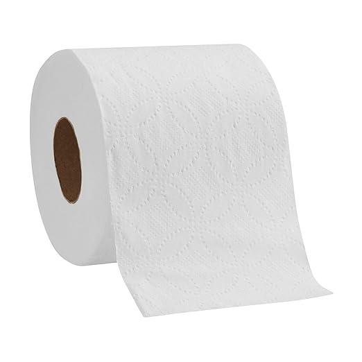 Georgia-Pacific Pacific Blue Basic 2-Ply Embossed Toilet Paper,19880/01, 550 Sheets Per Roll, 80 Rolls Per Case - ModernBath