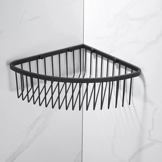 Segistan Corner Shower Caddy Organizer, SUS304 Stainless Steel Heavy Duty Rust-Proof Shelf Organizer, Wall Mounted Storage Rack for Bathroom Kitchen, Matte Black - ModernBath