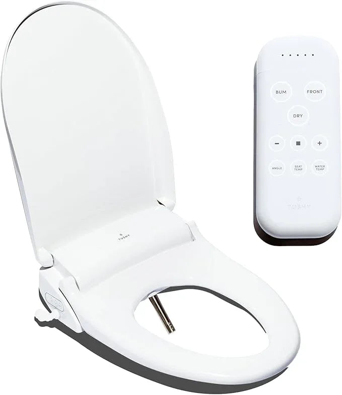 TUSHY Ace 2.0 Elongated Electric Bidet & Heated Seat. A Luxury Clean, Seat Sensor & Soft Close Lid, Remote Control Water Temp, Pressure Control, & Air Drier (Gift for the Person Who Has Everything) - ModernBath