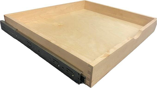 COUVER DIY Non-Assembled Birch Wood, Pull-Out Cabinet Organizers, Under Sink Organizers for Bathroom & Kitchen, Cabinet Slide-Out Organizers and Storage, Soft Closed Rail, 27 inch - ModernBath