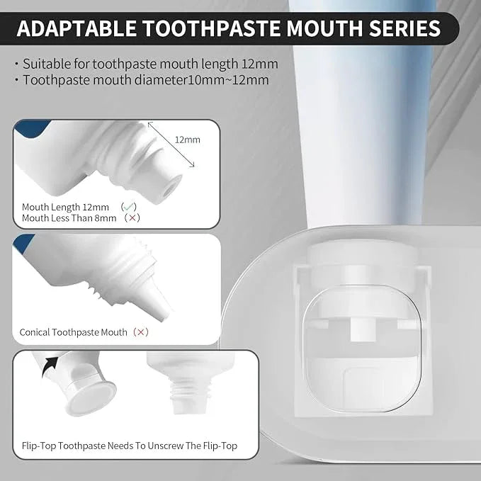 Toothbrush Holders - OVAS HOO Toothbrush Holder for Bathroom 5 Toothbrush Slots Toothbrush Holder Wall Mounted with Toothpaste Dispenser Chargeable Tooth Brushing Holder (White) - ModernBath