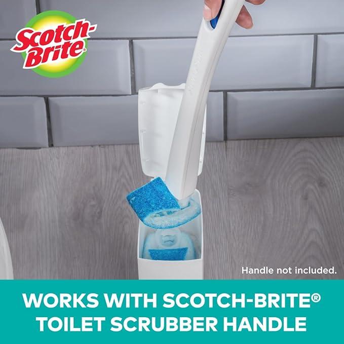 Scotch-Brite Disposable Toilet Scrubber Refills, Removes Rust & Hard Water Stains, 48 Disposable Refills - ModernBath