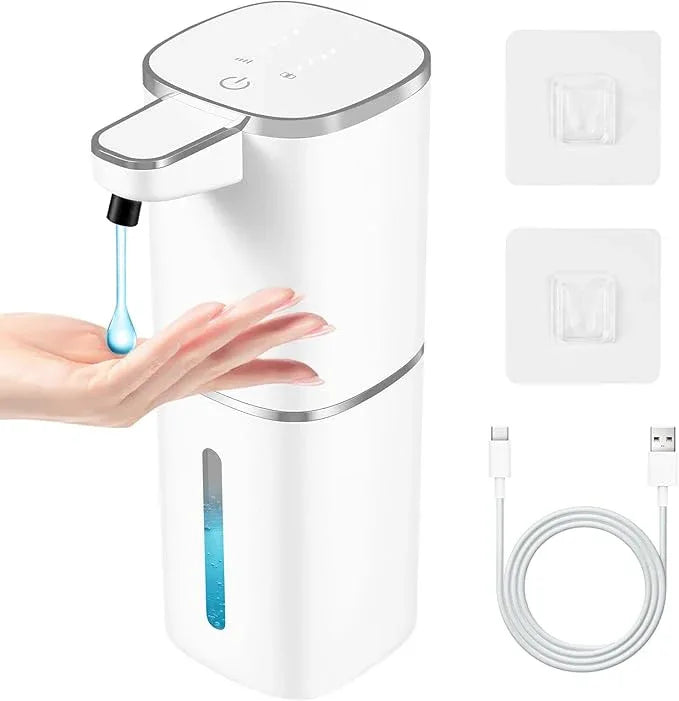 Automatic Liquid Soap Dispenser,Touchless Soap Dispenser,13.5oz/400ml Rechargeable Wall Mounted Smart Dispenser for Bathroom Kitchen,Easy for Toddlers(White) - ModernBath