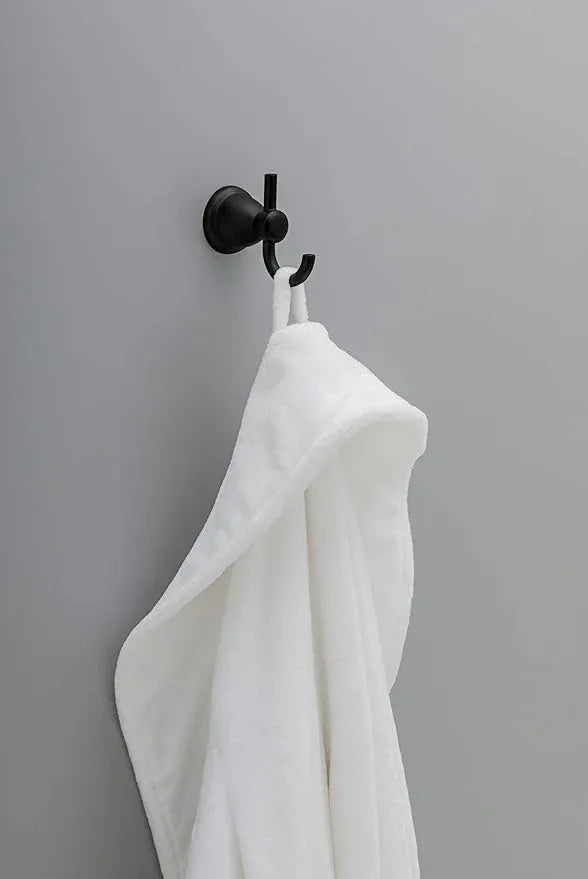 Franklin Brass Kinla 5-Piece Bathroom Set Matte Black 18" and 24" Towel Bar Racks, Toilet Paper Holder, Ring, Hook KIN5PC-MB - ModernBath