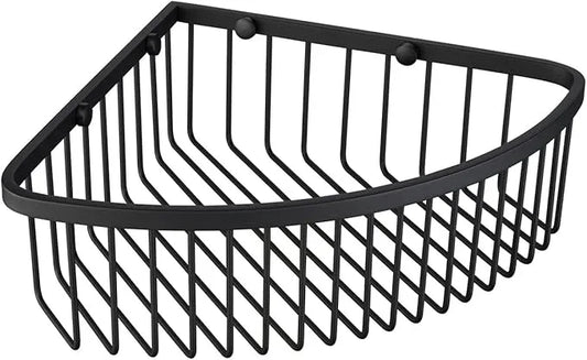 Bathroom Shower Caddy Corner Shelf Basket, Ultra Sturdy Rust-Proof Stainless Steel Shelf Organizer, Wall Mounted Storage Rack, Matte Black - ModernBath