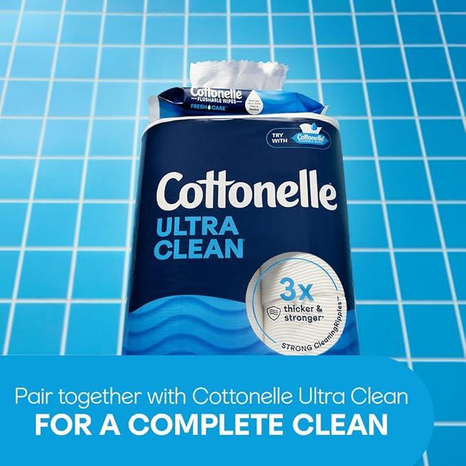 Cottonelle Ultra Clean Toilet Paper, 9 Mega Rolls = 36 Regular Rolls, Packaging May Vary - ModernBath