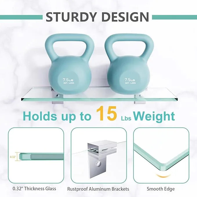 Shower Caddy, 100% Rustproof Shower Shelves for Inside Shower, No Drilling Bathroom Organizers and Storage, 2 Pack Large Capacity Bathroom Shelves for Kitchen & Home Decor - ModernBath