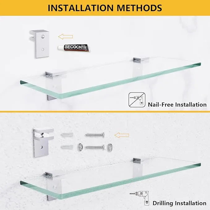 Shower Caddy, 100% Rustproof Shower Shelves for Inside Shower, No Drilling Bathroom Organizers and Storage, 2 Pack Large Capacity Bathroom Shelves for Kitchen & Home Decor - ModernBath