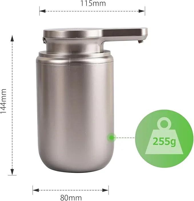 LAOPAO Automatic Foaming Soap Dispenser, Rechargeable Touchless Foam Hand Soap Dispenser for Bathroom, Soap Pump for Kitchen, Water-Resistant, Xmas Gift 10oz, Plastic - ModernBath
