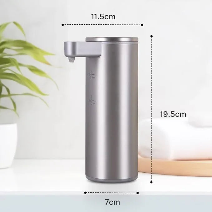 Automatic Soap Dispenser Stainless Steel with Sensor Infrared Soap Dispenser Electric IPX5 Waterproof USB-C Charging Motion Sensor for Kitchen & Bathroom, 9oz (Silver) - ModernBath