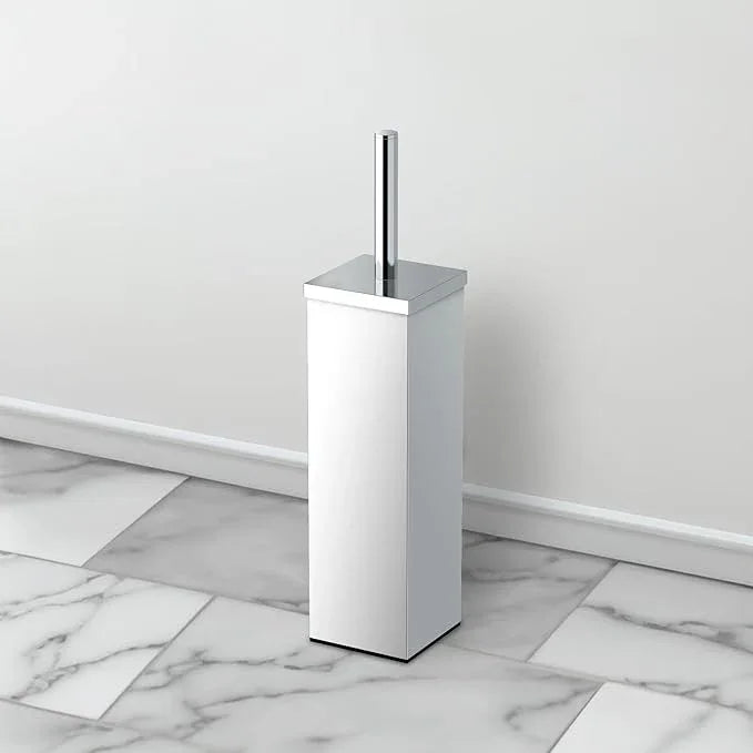 Gatco 1488 Elegant Square Toilet Brush Holder, Chrome - ModernBath