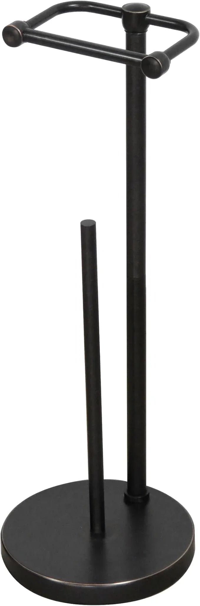 Toilet Paper Holder Stand, Post Pivoting Design Free Standing Toilet Paper Holder with Storage for 4 Rolls, 304 Stainless Steel Tissue Holder with Reserve, Heavy-Duty Base (Oil Rubbed Bronze) - ModernBath