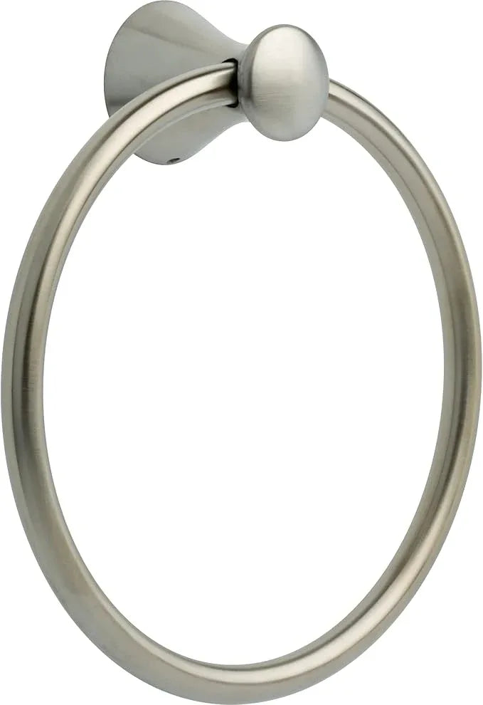 Delta Lahara (1-Pack) Hand Towel Holder Brilliance Stainless Steel Towel Racks for Bathroom Wall Round Towel Ring Holder for Bath Towel Hanger for Kitchen, Bathroom Accessories 73846-SS - ModernBath