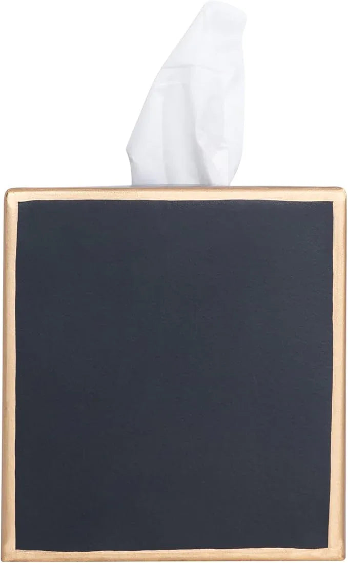 Jaye’s Studio Decorative Tissue Box Cover Square, Metal Modern Tissue Box Cover Farmhouse Decor for Bathroom Accessories Gold Desk Decor Home & Bedroom Black Tissue Box Holder Facial Tissue Dispenser - ModernBath