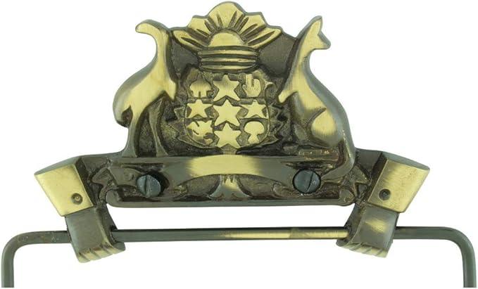 Renovators Supply Toilet Paper Holder - Antique Wall Mount Toilet Paper Holder - Sanitary Paper Holder - Vintage Bathroom Decor - Colonial Tissue Holder - Antique Brass, Vintage, Pack of 1 - ModernBath