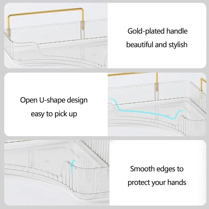 shuang qing 3-Tier Corner Bathroom Counter Organizer – Storage Shelf for Makeup, Perfume & Skincare, Space-Saving Countertop Tray Fits Bathroom, Dresser, Kitchen (White) - ModernBath