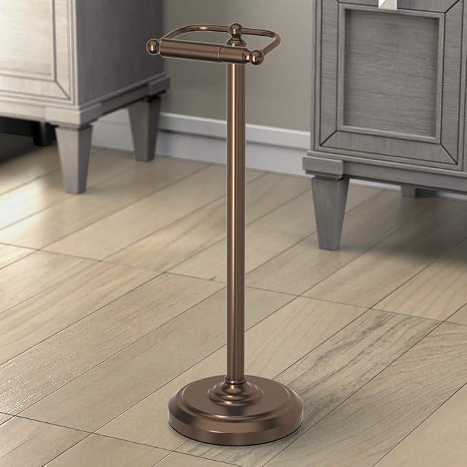 Gatco 1436BZ Pedestal Toilet Paper Holder, Bronze,Large - ModernBath