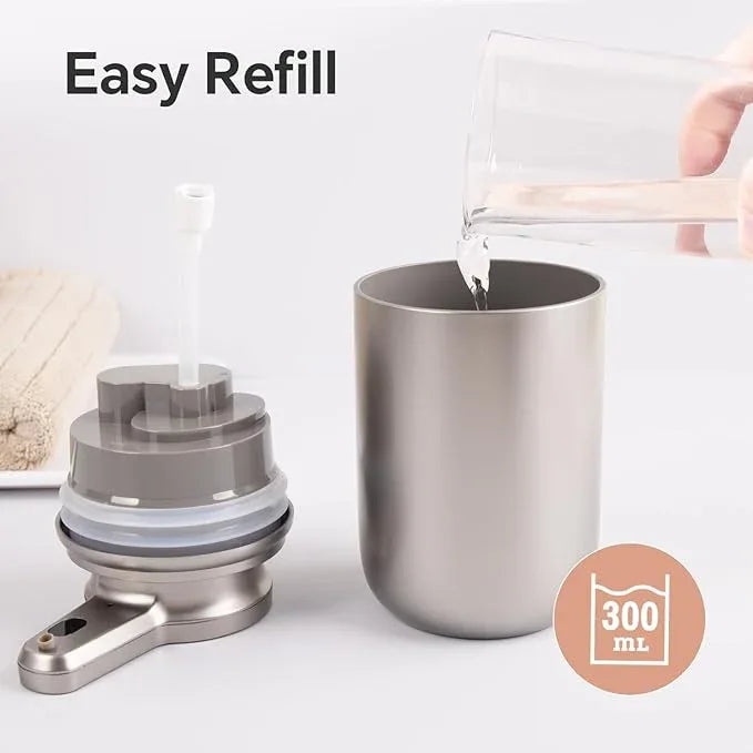 LAOPAO Automatic Soap Dispenser, Liquid Hand Soap Dispenser for Bathroom Kitchen Rechargeable Touchless Hand Soap Pump, 10oz - ModernBath