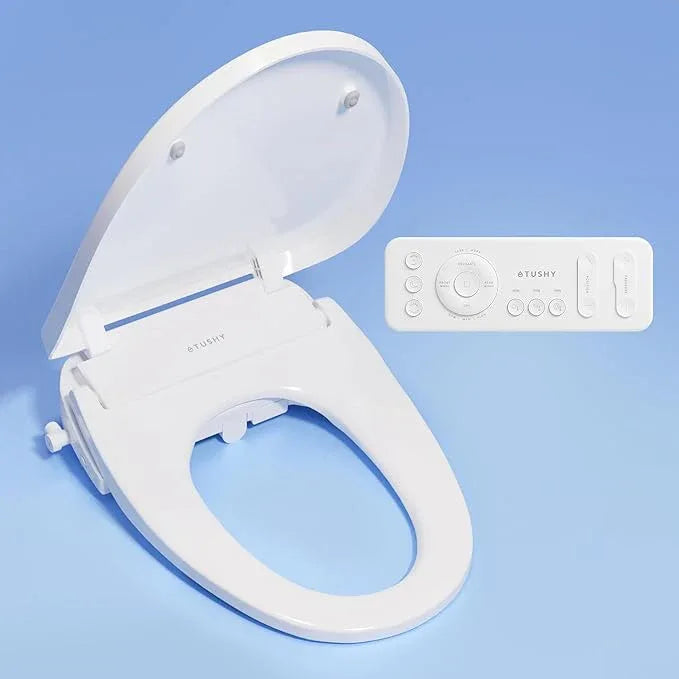 TUSHY Cloud+ Electronic Bidet Heated Toilet Seat | Intelligent Remote w/Personal Settings, Instant Warm Water, Heated Seat and Air Dryer, Automatic Deodorizer (Night Light & Soft Close), Elongated - ModernBath