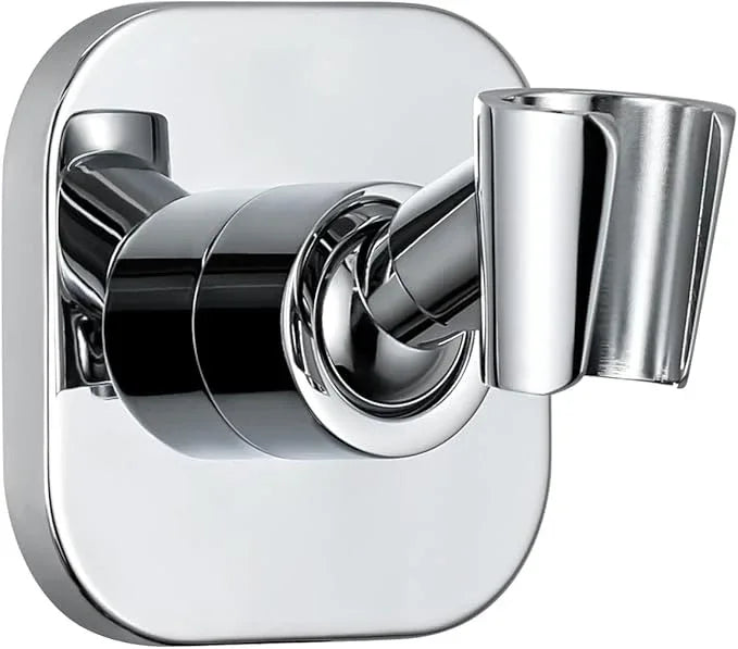 G-Promise All Metal Handheld Shower Head Holder, Adjustable Wall Mount Shower Wand Bracket, Strong Adhesive Disc Mount or Drill Installation (Chrome) - ModernBath