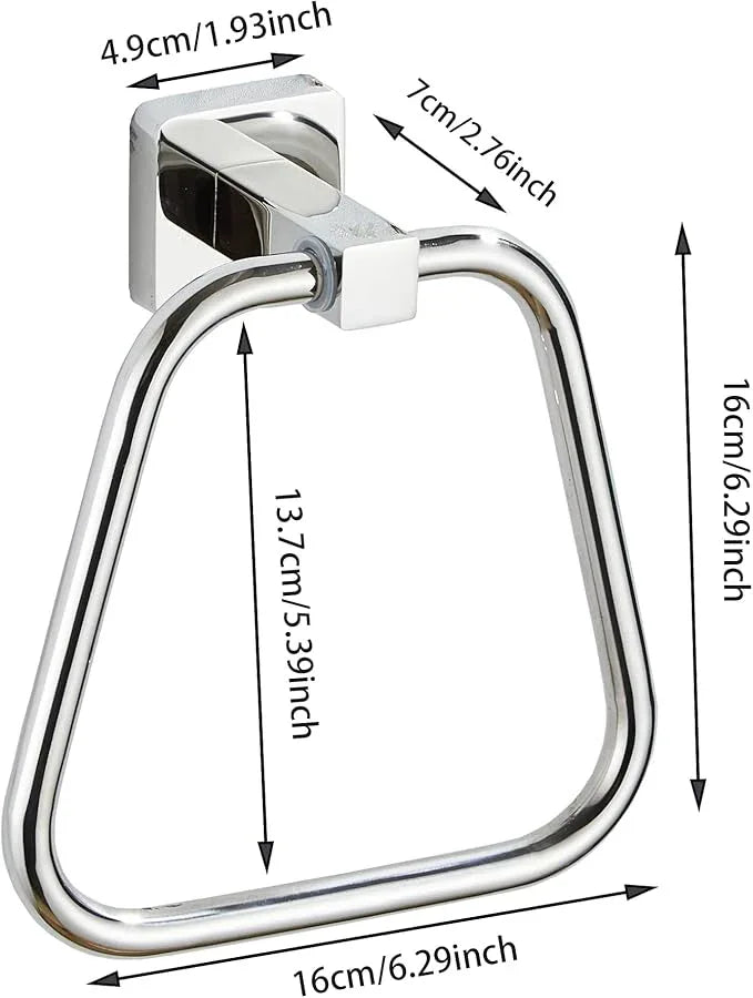 Chrome Towel Ring for Bathroom, Kitchen Bath Towel Holder Hangers Wall Mount Heavy Duty Stainless Steel - ModernBath