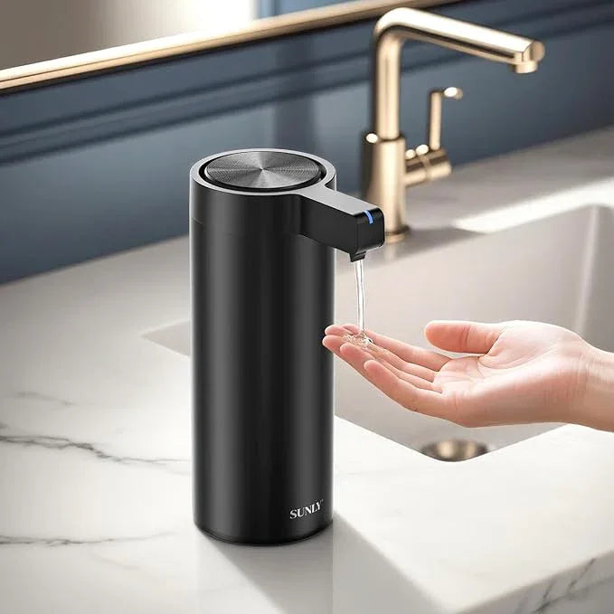 SUNLY Touchless Automatic Soap Dispenser – Clog-Free Pump, 0.2s Fast Sensor, USB-C Rechargeable, Smudge-Resistant Stainless Steel, for Kitchen & Bathroom Soap Dispenser, Black - ModernBath