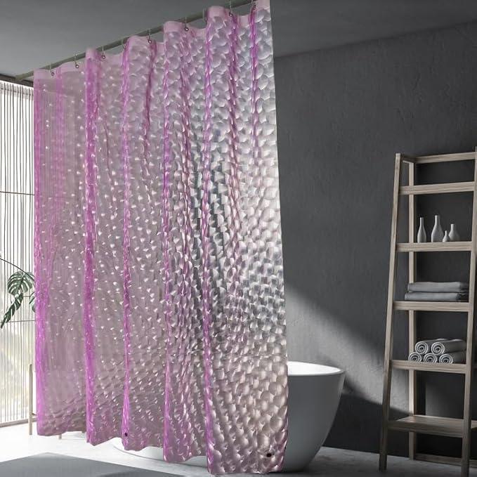 LQFMEHOT Eva Shower Curtain Liner, White Grid 5G Shower Liners with 12 Rustproof Metal Grommets and Weighted Magnets, Waterproof Duty for Bathroom 72 x 72 - ModernBath