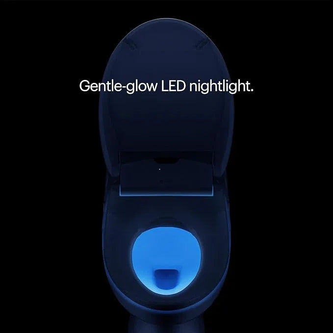 Brondell Bidet Toilet Seat S1400, Smart Toilet Seat, Dual Stainless-Steel, Self-Cleaning Nozzle With Clean Plus Technology, Endless Warm Water Bidet, Warm Air Dryer-Nightlight, Heated Seat, Elongated - ModernBath