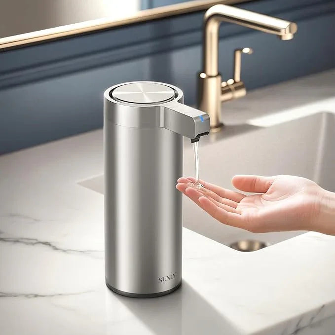 SUNLY Touchless Automatic Soap Dispenser – Clog-Free Pump, 0.2s Fast Sensor, USB-C Rechargeable, Smudge-Resistant Stainless Steel, for Kitchen & Bathroom Soap Dispenser - ModernBath